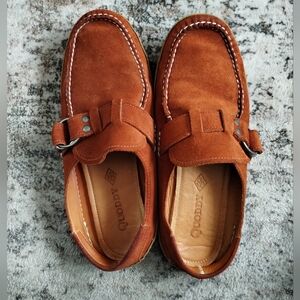 Quoddy Suede Loafers with Buckle Detail 10